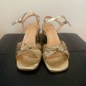 Gold Knot Design Heels